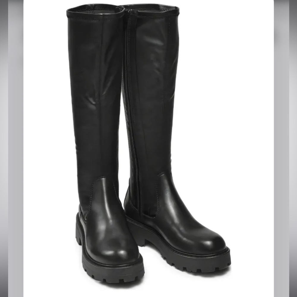 Vagabond Black Over-the-Knee Chunky Sole Boots